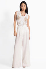 WIDE LEG PLEAT PANT