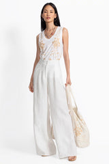 WIDE LEG PLEAT PANT
