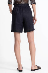 LINEN PLEATED SHORT