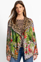 REVERSIBLE JOAN WRAP BINDED SHERPA JACKET