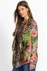 REVERSIBLE JOAN WRAP BINDED SHERPA JACKET