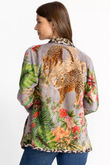 REVERSIBLE JOAN WRAP BINDED SHERPA JACKET