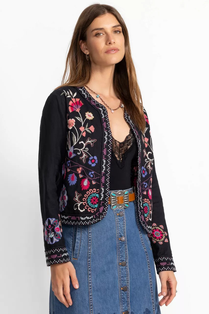 LINEN BOLERO JACKET