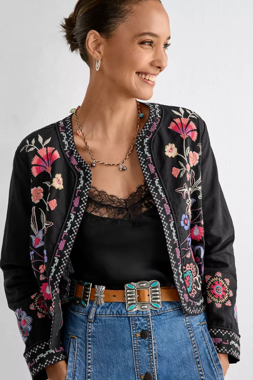 LINEN BOLERO JACKET