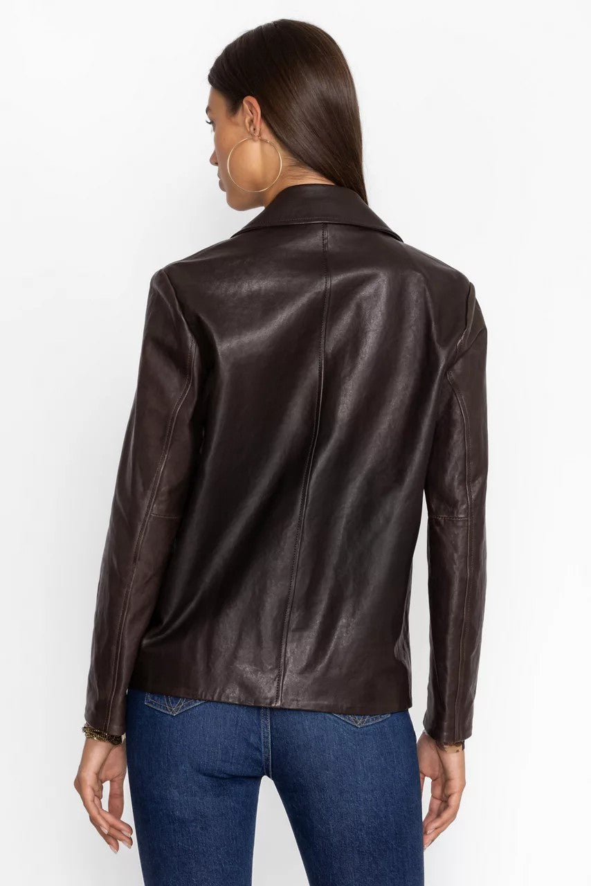 PATCH POCKET ITALIAN LEATHER JACKET