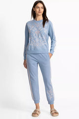 BEE ACTIVE CREW NECK PULLOVER WITH STRIP