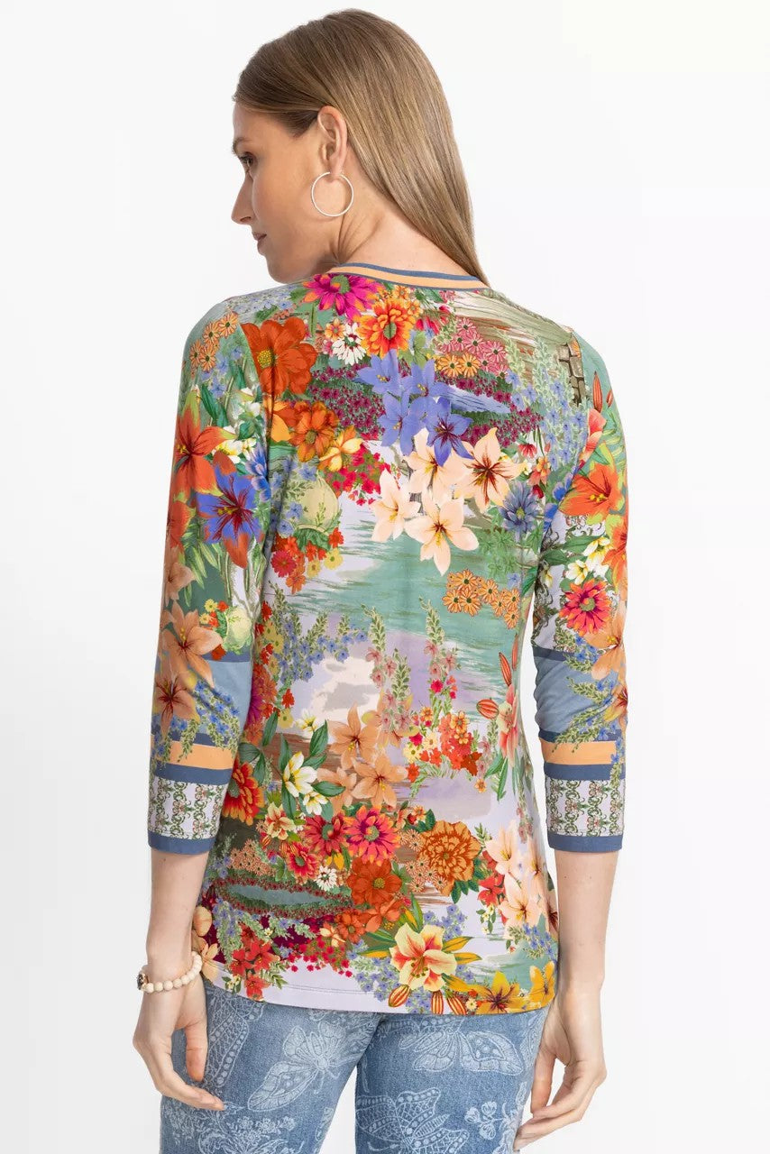 THE JANIE FAVORITE 3/4 SLEEVE CREW NECK