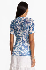 ELEANOR SHORT SLEEVE MESH TEE