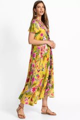 FLUTTER SLEEVE EVA DRESS