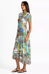 THE JANIE FAVORITE ASYMMETRIC HEM SHORT DRESS