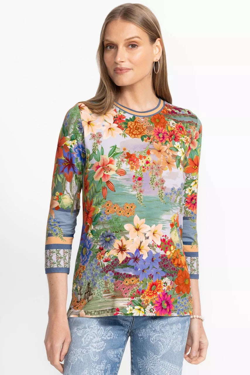 THE JANIE FAVORITE 3/4 SLEEVE CREW NECK