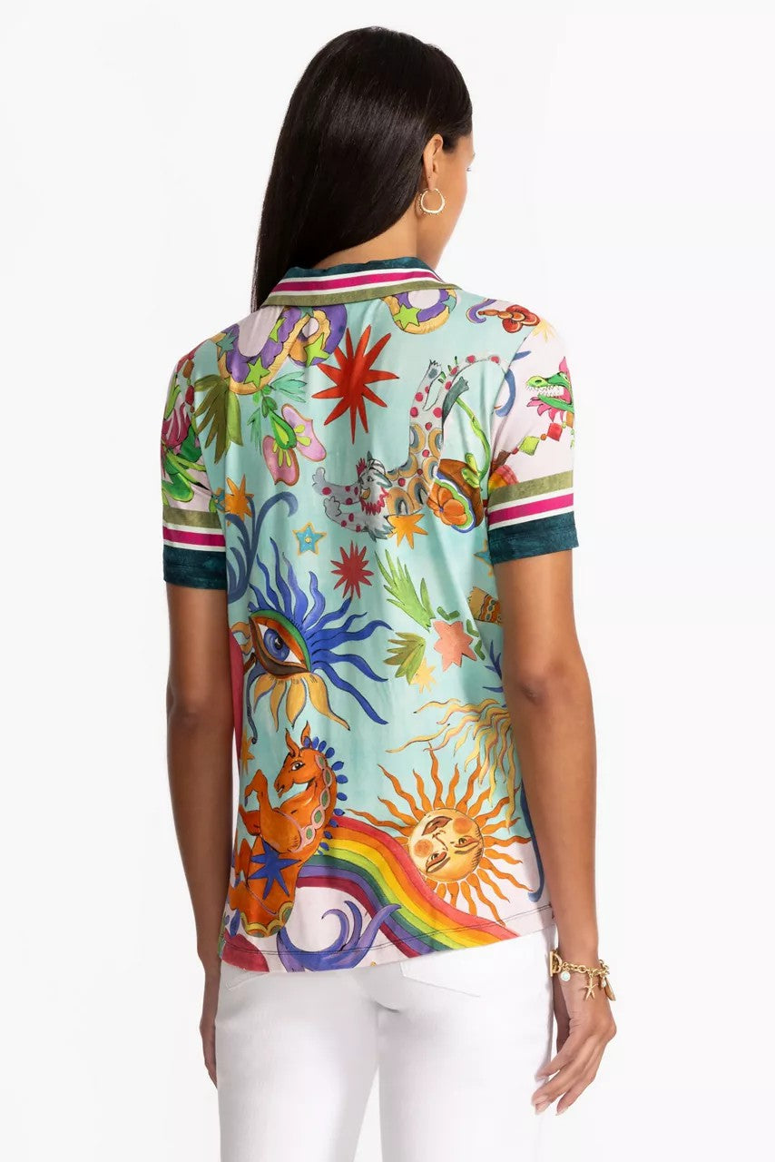 THE JANIE FAVORITE SHORT SLEEVE SWING POLO