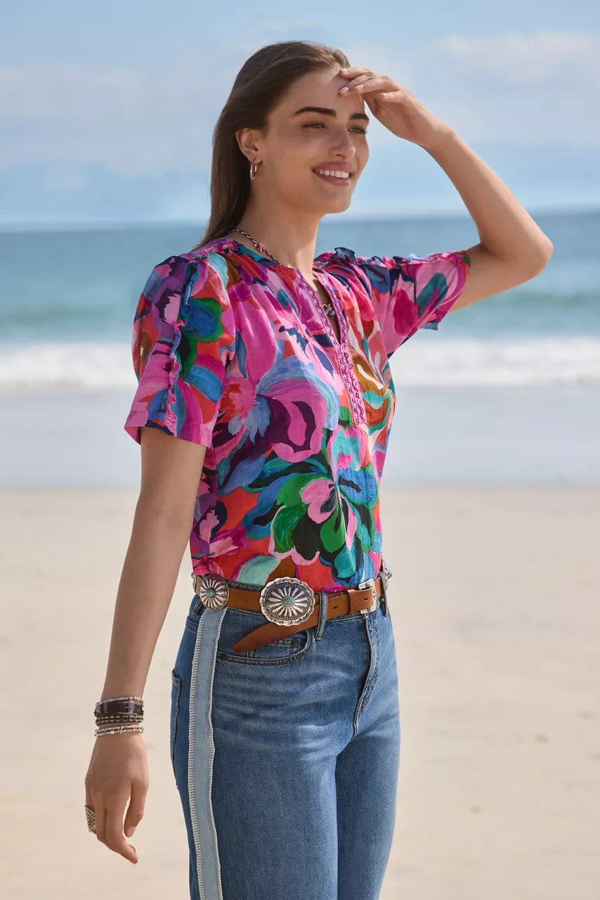 RUFFLE SEAM TOP