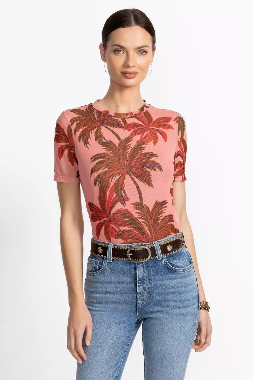 ELEANOR SHORT SLEEVE MESH TEE