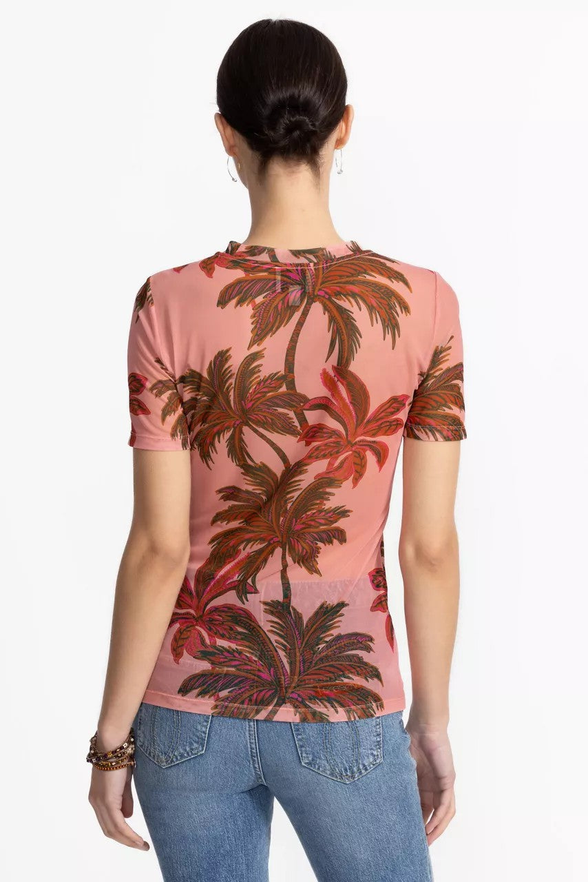 ELEANOR SHORT SLEEVE MESH TEE