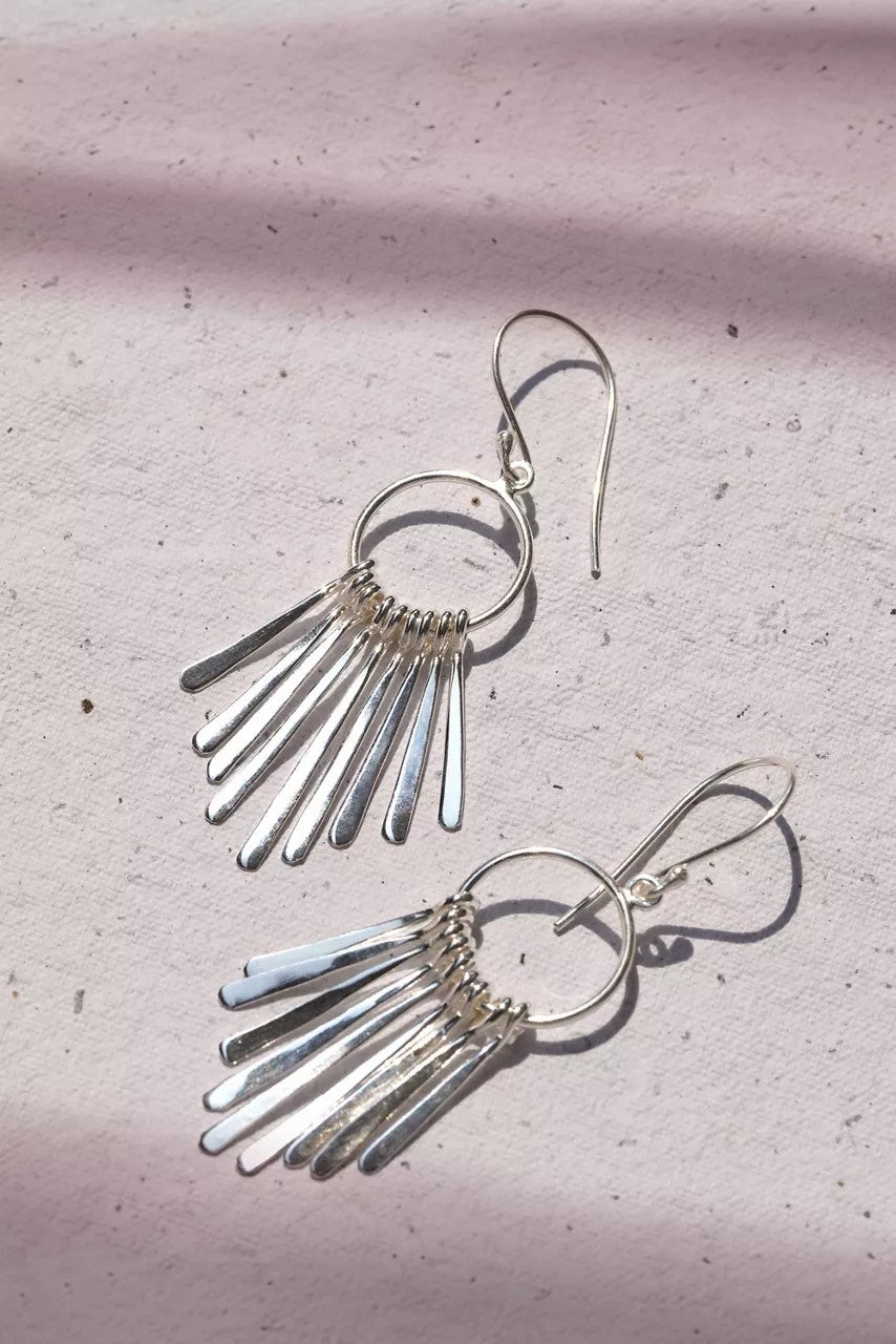 FEATHER CASCADE EARRINGS