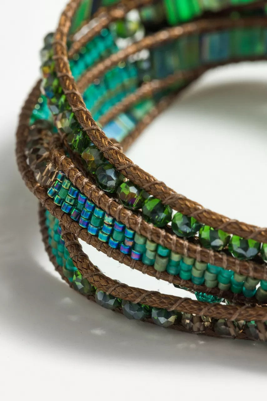 BEADED WRAP BRACELET