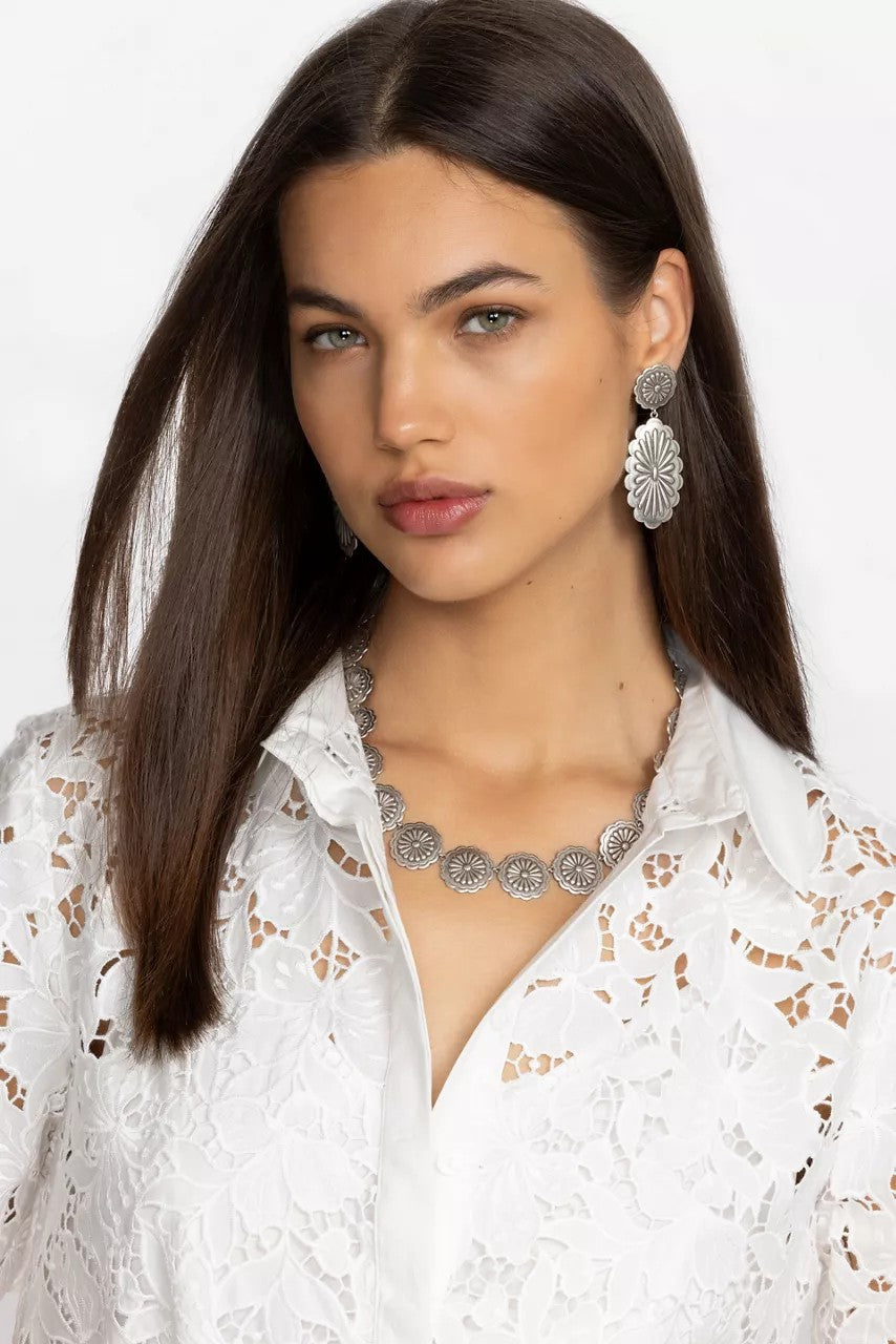 RIVER RANCH CONCHO EARRING