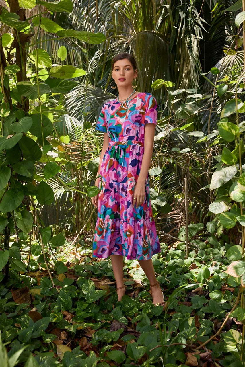 SMOCKED TIER DRESS