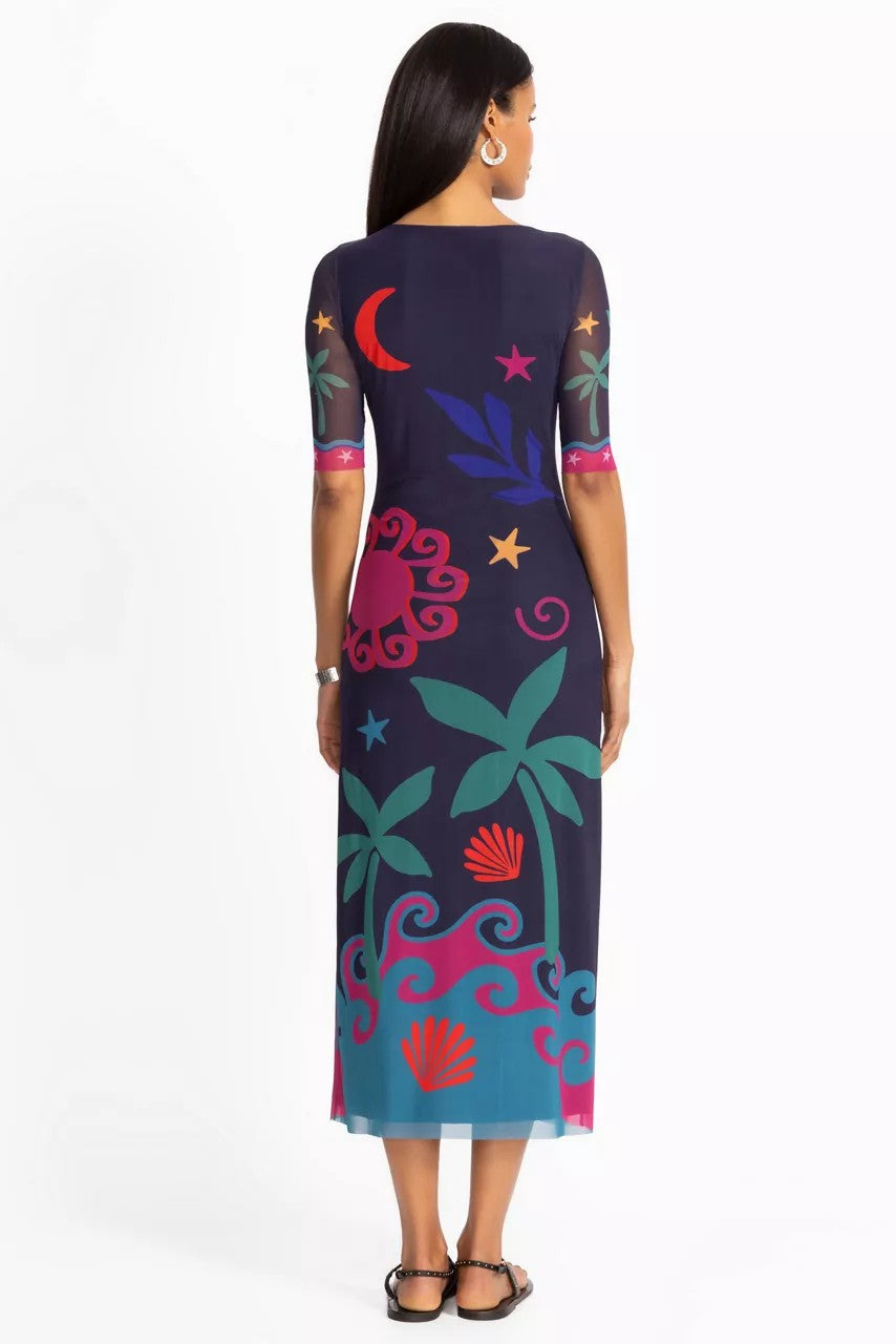 ASTRID MESH MIDI DRESS
