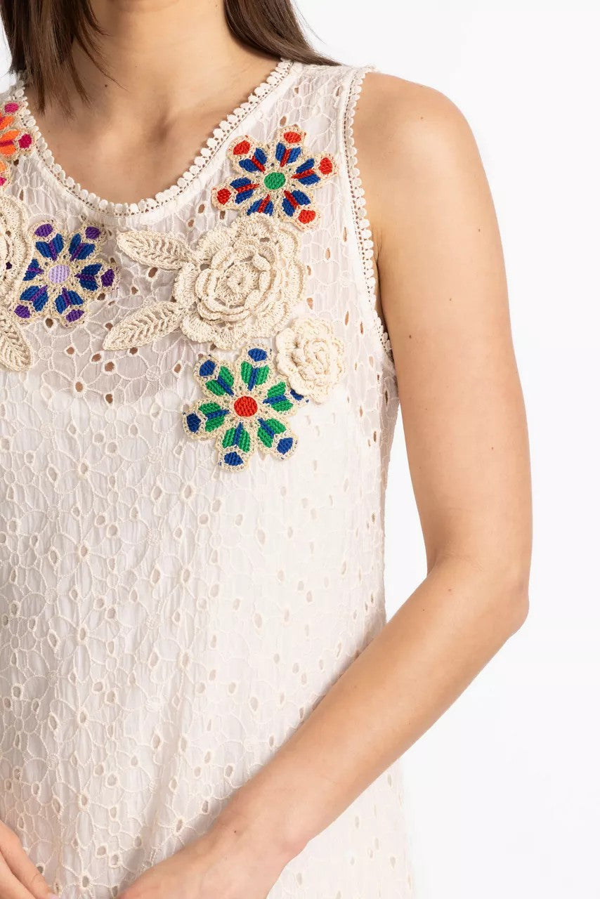 NYDIA APPLIQUE DRESS