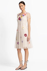 MARSHA DOT MESH DRESS