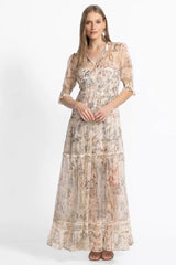 JULIA TIERED MAXI DRESS