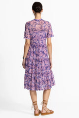 FLORENTINA MESH TIERED DRESS