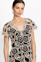 ADALINE SCALLOPED DRESS