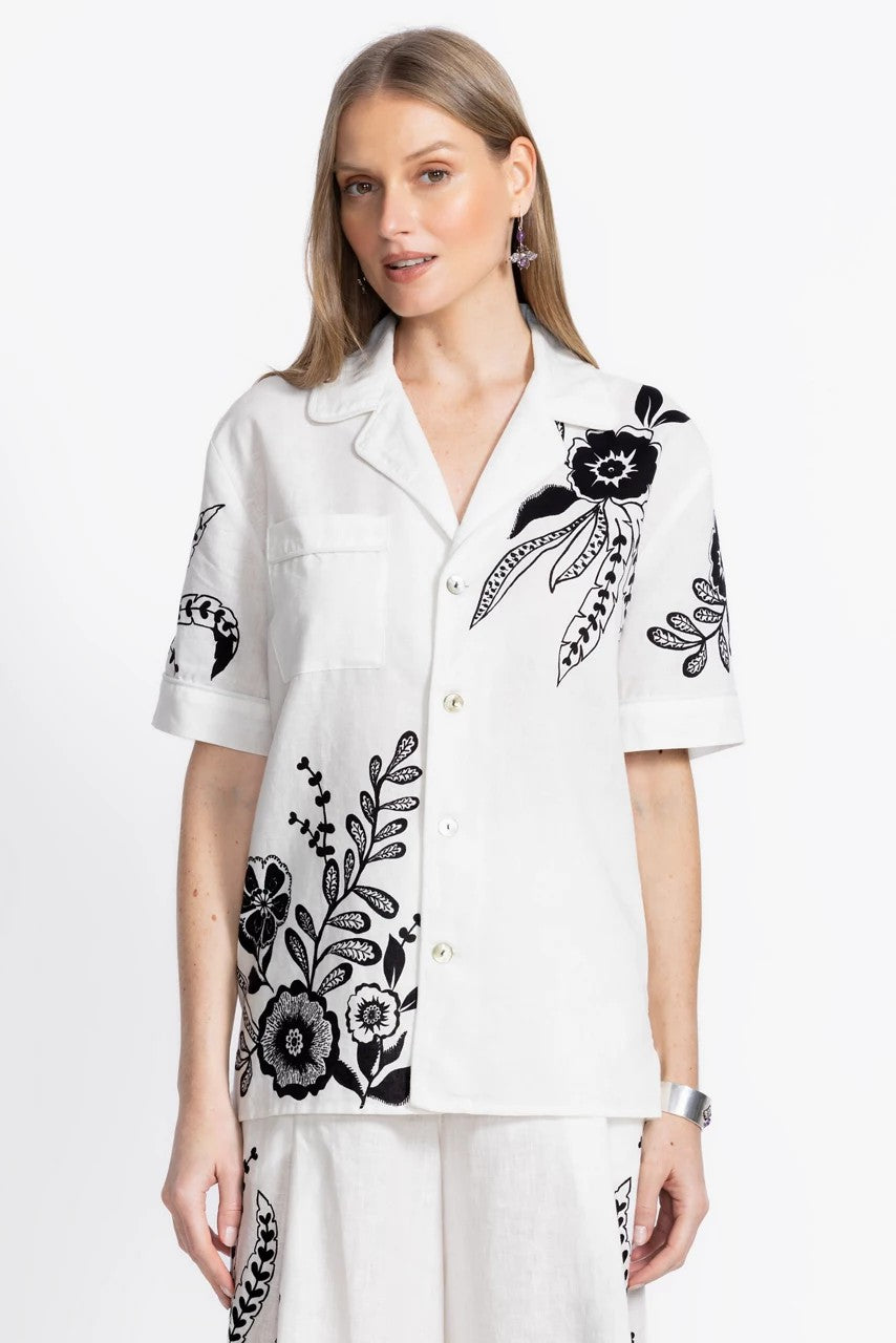 LINEN CAMP SHIRT