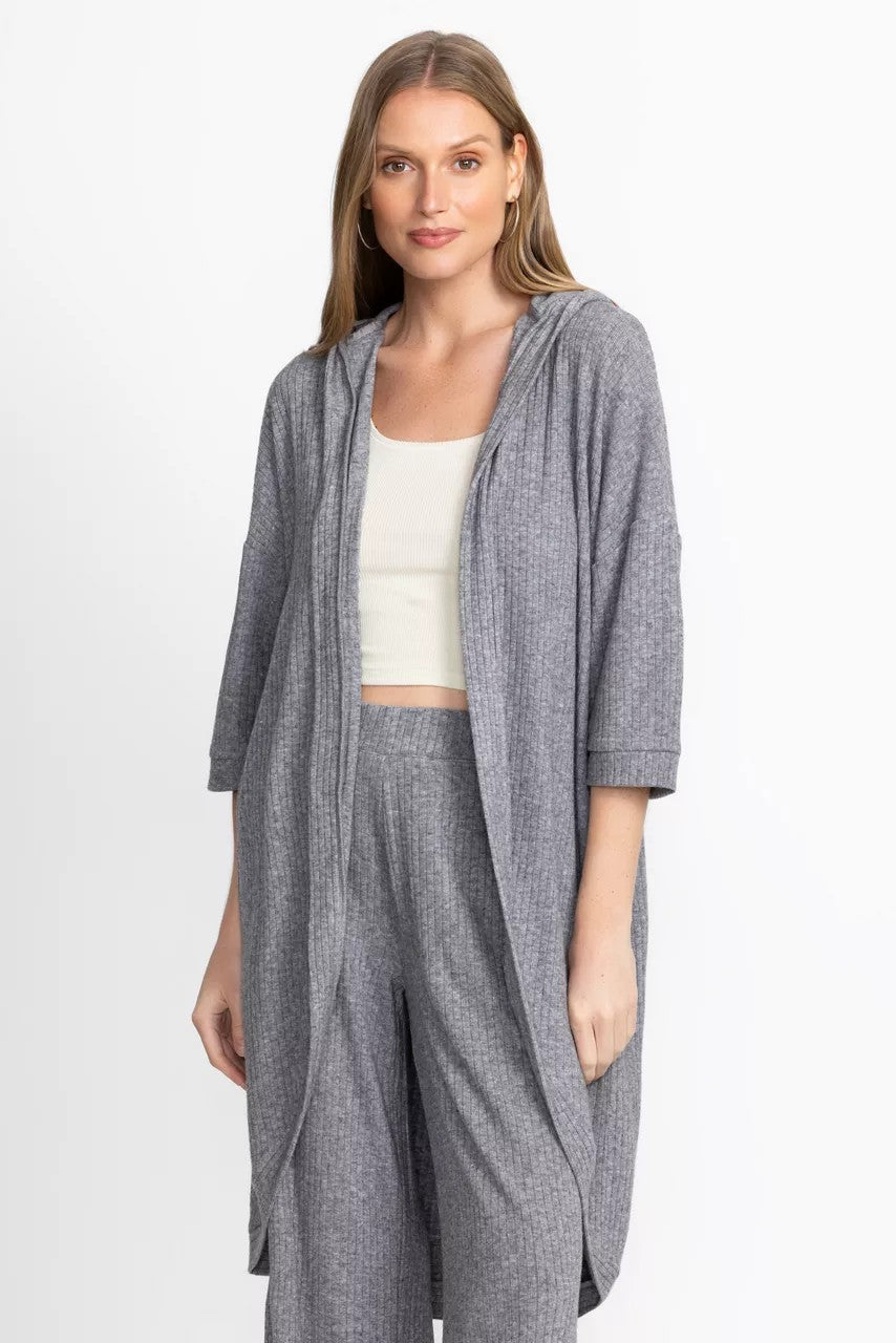 RIB HI LOW KIMONO