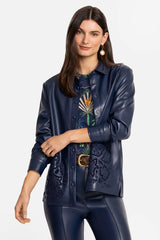 IMANI VEGAN LEATHER SHACKET