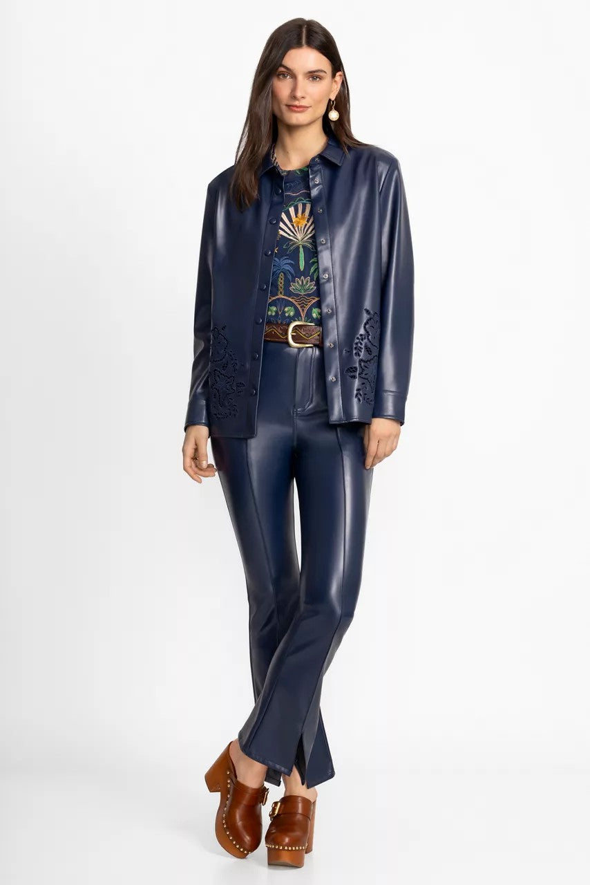 IMANI VEGAN LEATHER SHACKET