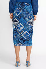 LIZANDREA MESH MIDI SKIRT
