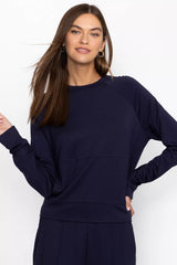 BEE ACTIVE LONG SLEEVE CREW PULLOVER