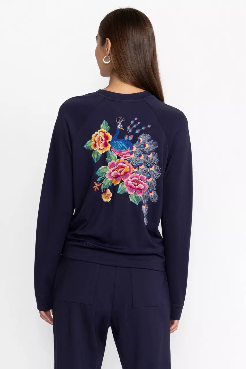 BEE ACTIVE LONG SLEEVE CREW PULLOVER