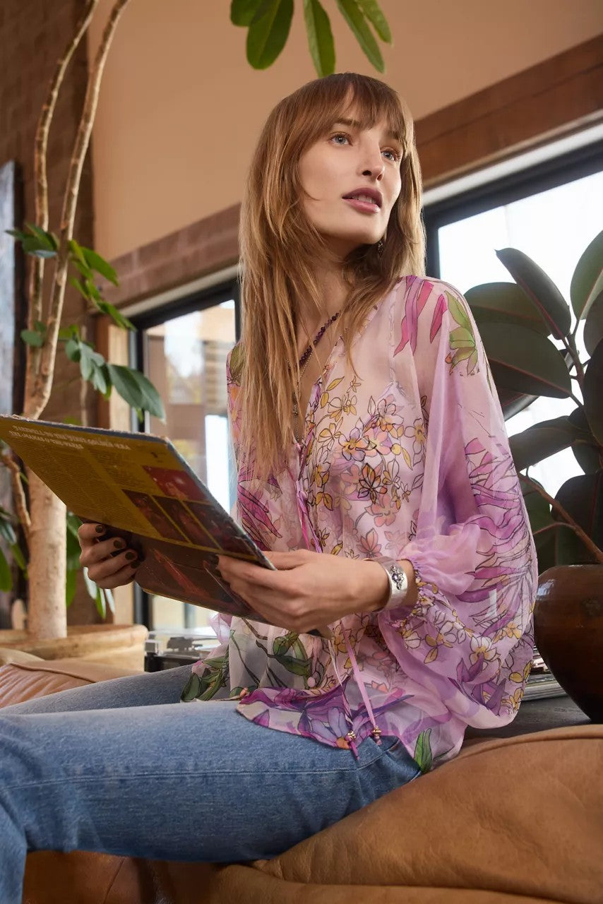 HARLYN BUTTON FRONT BLOUSE