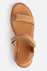 RAFFIA EMBROIDERED SANDAL