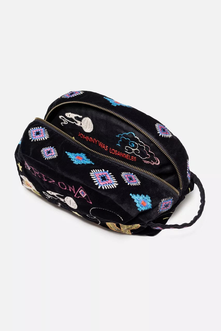ARIZONA COTTON VELVET MAKEUP BAG