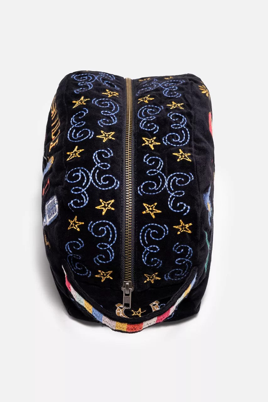 NASHVILLE COTTON VELVET MAKEUP BAG