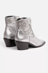 COSMOS METALLIC LEATHER BOOTIE