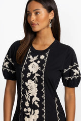SEAMED KNIT DRESS