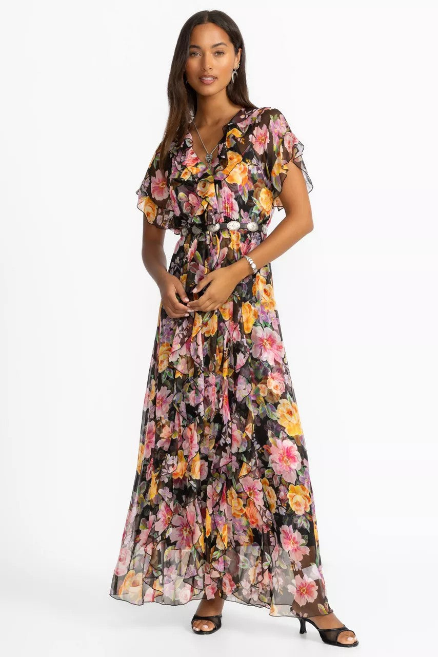 SURI RUFFLE MAXI DRESS