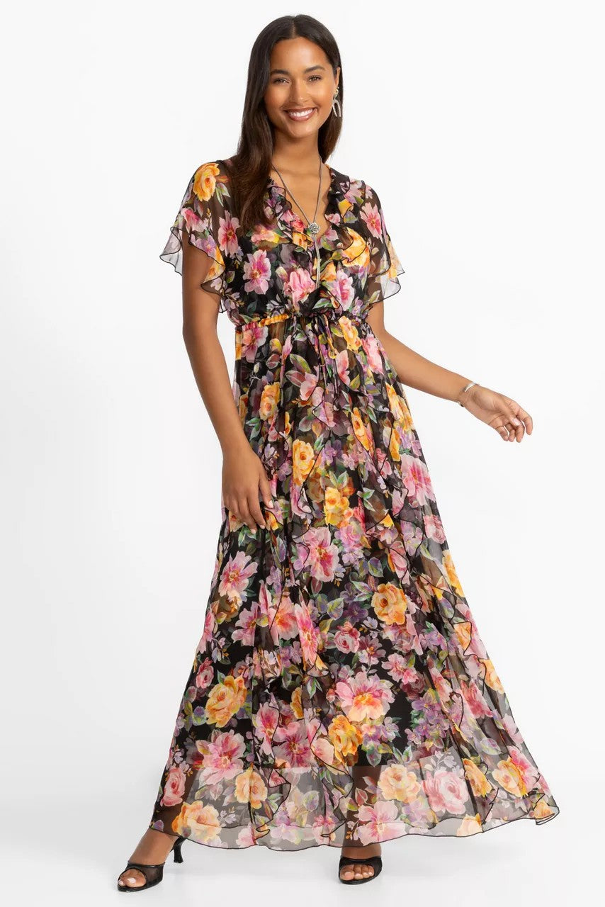 SURI RUFFLE MAXI DRESS
