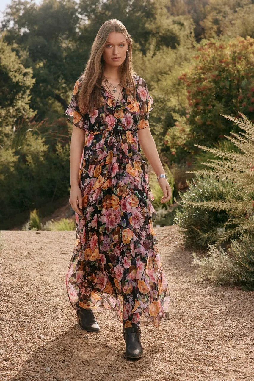 SURI RUFFLE MAXI DRESS