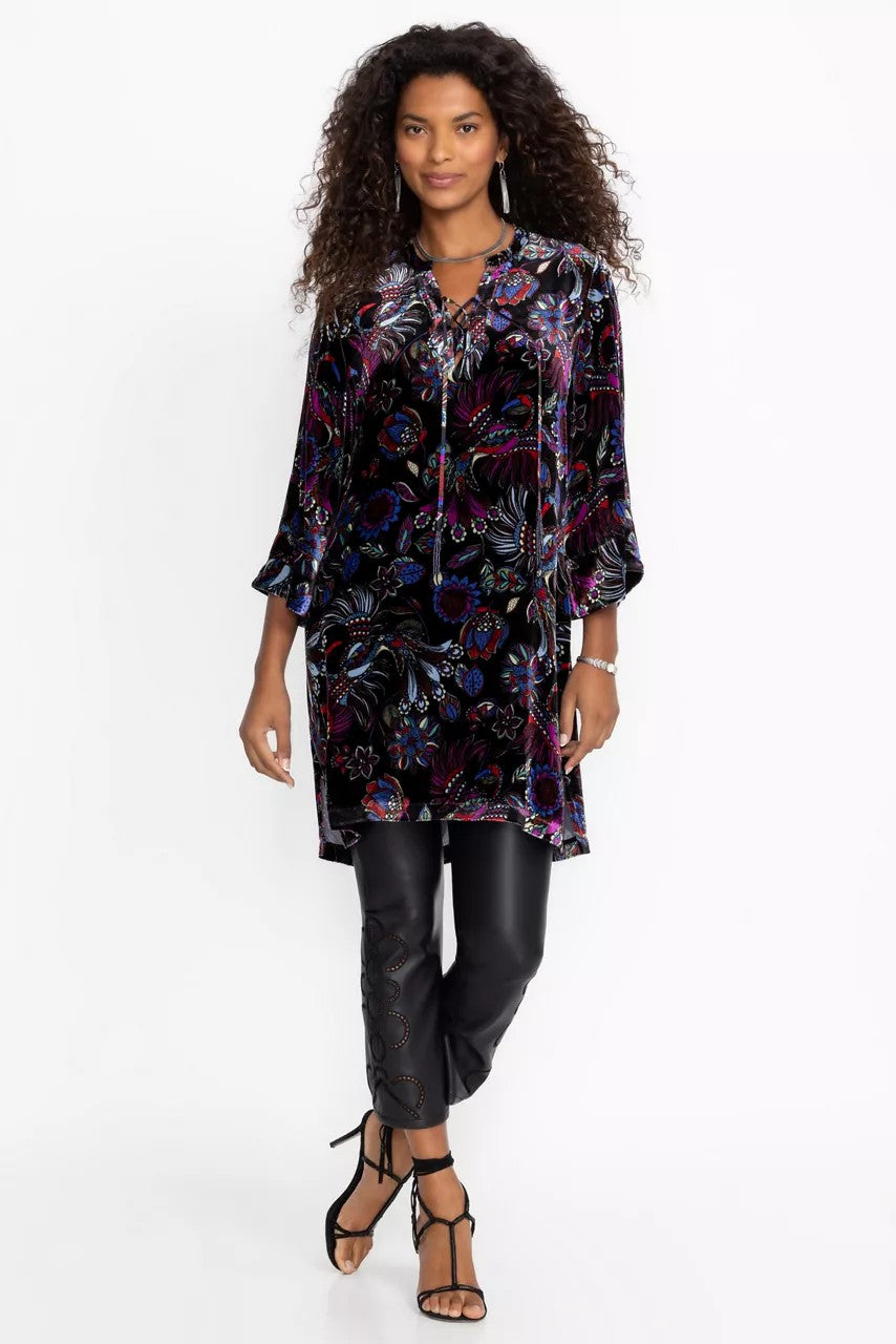 TIE FRONT KIMONO DRESS