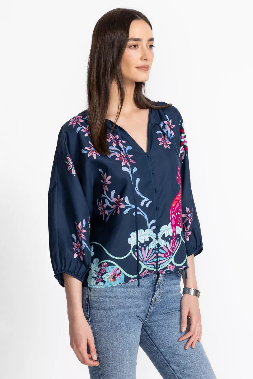 HARLYN BUTTON FRONT BLOUSE