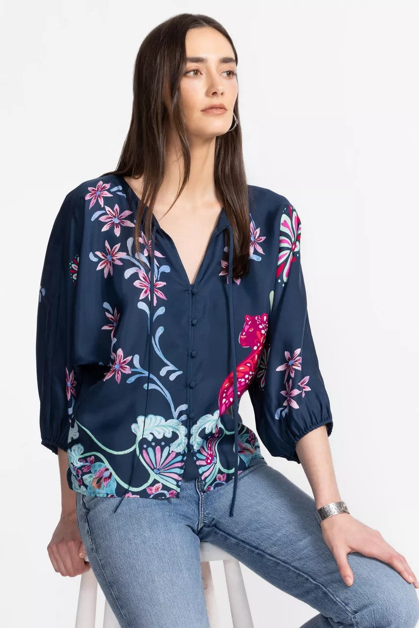 HARLYN BUTTON FRONT BLOUSE