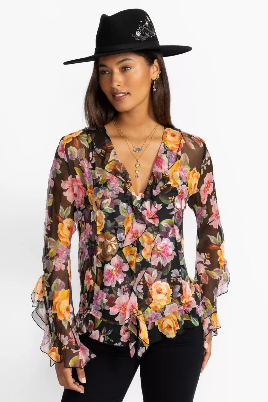 KYLIE RUFFLE BLOUSE