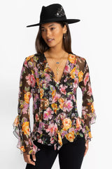 KYLIE RUFFLE BLOUSE